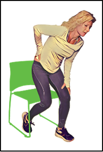 Patients who suffer from SI joint dysfunction can have severe pain when performing transitional movements like standing from a chair