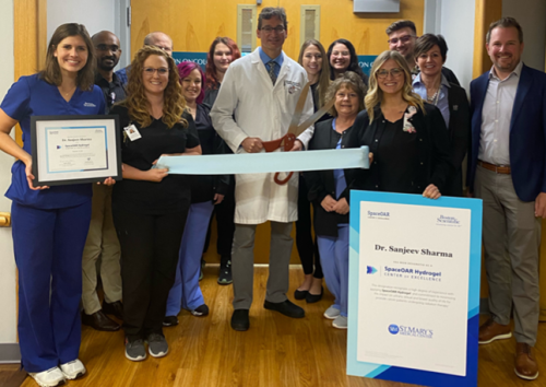 St. Mary's Board-Certified Radiation Oncologist Dr. Sanjeev Sharma is the first in West Virginia to be designated a SpaceOAR™ Center of Excellence! Thank you for your dedication to prostate cancer patients & giving them the option to help protect their quality of life while undergoing radiation therapy.